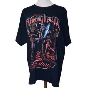 Mayhem Festival Tshirt Size L Rockstar Energy Drink Tour Black Concert Tee 2011